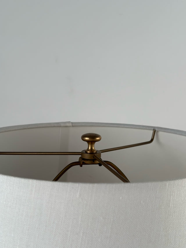 1940s Hand Blown Murano Glass Cylindrical Lamp with Steel Base