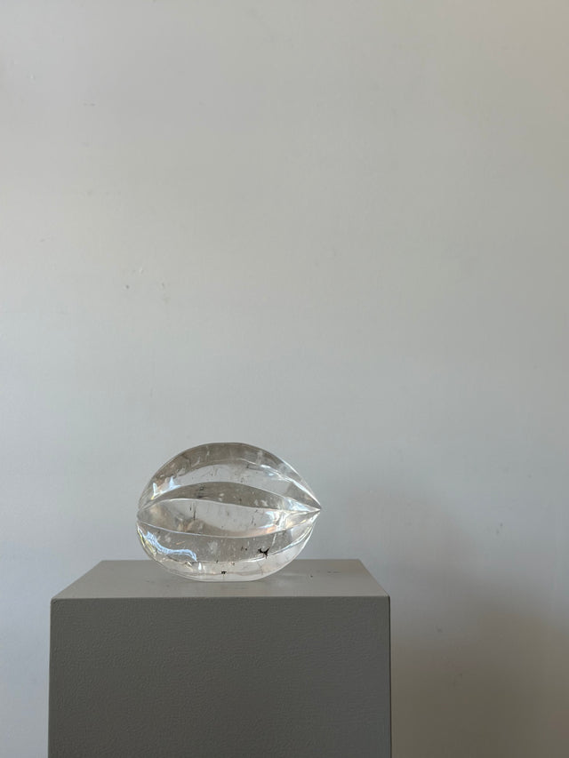 Robert Kuo Art Glass Sculpture of a Carambola or Star Fruit