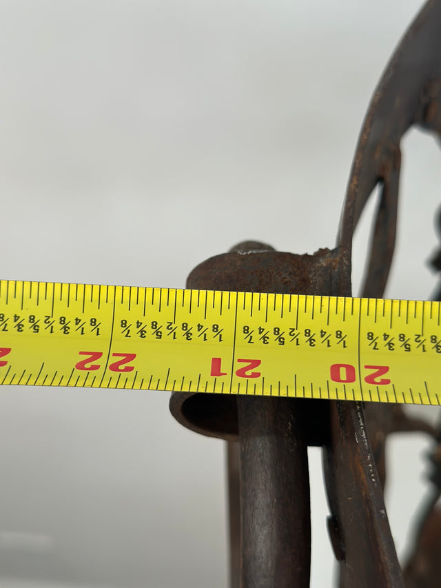 Hand Forged Vintage Iron Log Basket or Planter