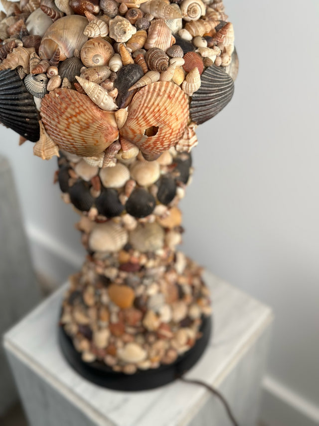 1960s Mid-Century Shell Lamp (Sold as Pair)