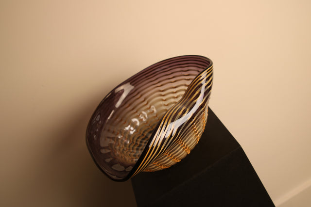 1980s glass bowl from a tourist district Italy 1980s