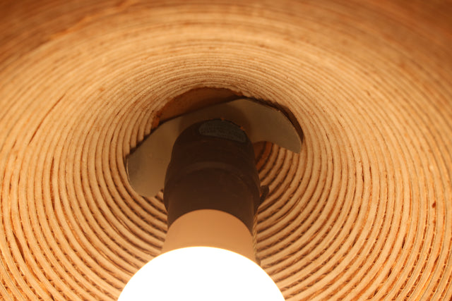 Frank Gehry corrugated cardboard hanging pendant lamp 1980s