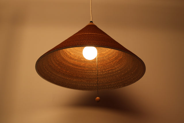 Frank Gehry corrugated cardboard hanging pendant lamp 1980s